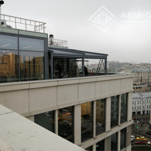 Фотографии zip систем и led подсветкой в бизнес центре «Wall Street» г.Москва, ул.Валовая, д.35 .