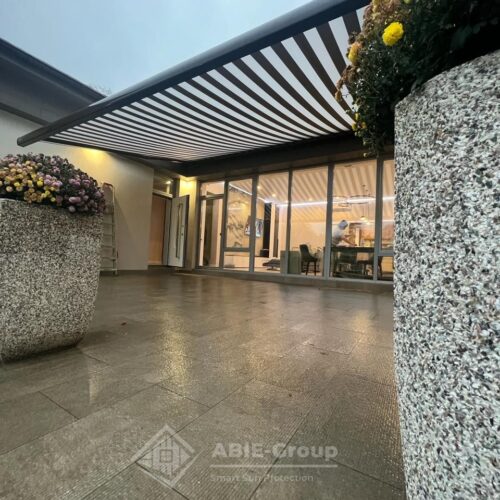 Фотографии выполненных работ компании «ABIE-GROUP» кассетной маркизы Kyma. г.Балашиха, Московской обл.